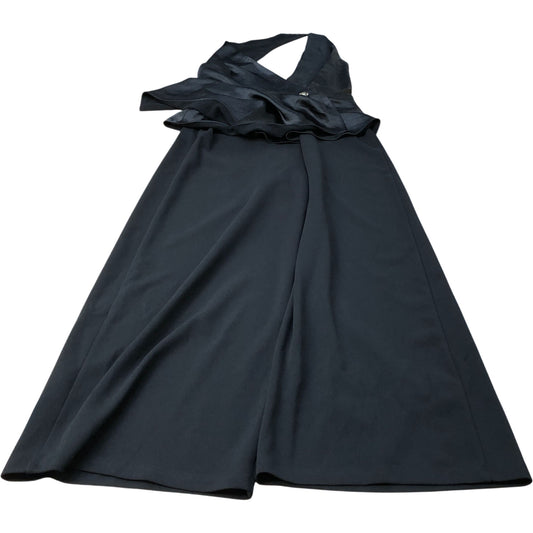 River Island Maxi Dress Women's Black Sleeveless Flared Evening Wear