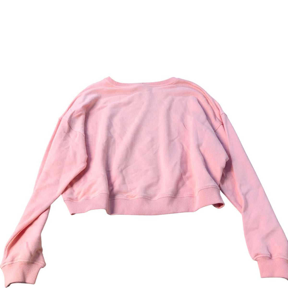 River Island Cropped Hoodie Women's Activewear Peach Colour Sweatshirt Medium