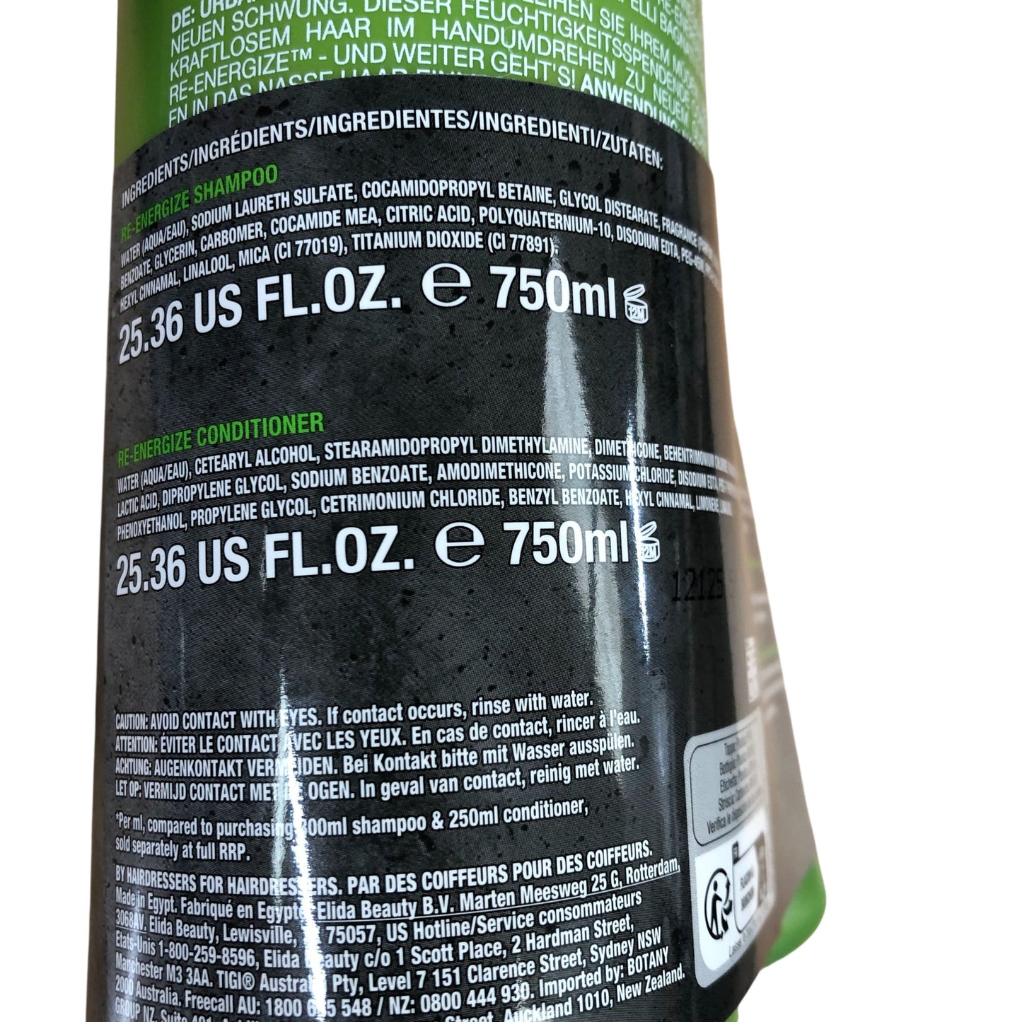 TIGI Bed Head Re-Energize Shampoo And Conditioner Duo 750ml