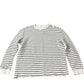 Striped Sweatshirt Long Sleeve White Black 13-14 Years