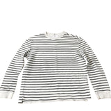 Striped Sweatshirt Long Sleeve White Black 13-14 Years