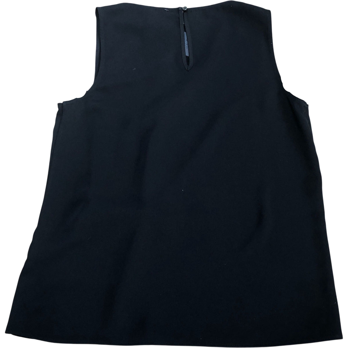 River Island Black Sleeveless Top With Tie Detail Size 12