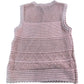 River Island Girls Crochet Vest Top Size 11- 12Years  Knit Sleeveless Pink