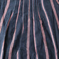 Striped Dress Girls Long Sleeve Cotton Blend Navy Blue 7-8 Years