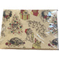 Vintage Themed Christmas Wrapping Paper Cats & Candy 12 Sheets