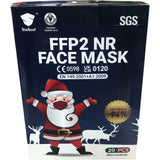 StaSeef FFP2 NR Face Mask CTPL-0020 High Filtration 94% Santa Design 20 PCS