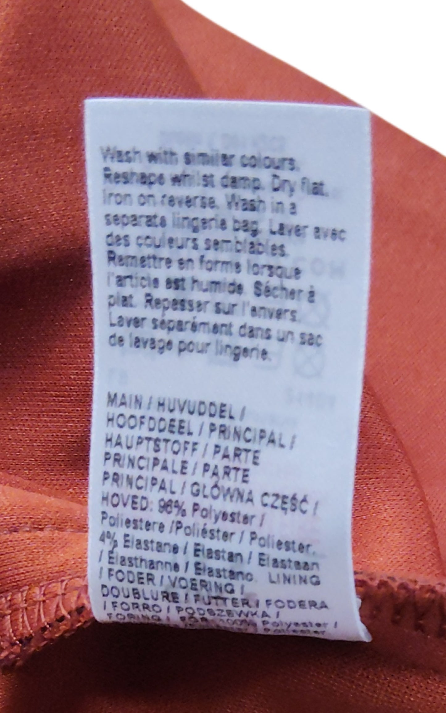 River Island Sleeveless Dress UK S Women's Orange Elegant