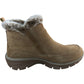 SKECHERS Relaxed Fit Women's Boots Size 3 Tan Zip Up Faux Fur Lining Comfort