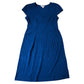 Boden Women's Cap Sleeve Blue Dress Stretchy Casual Fit Summer UK12
