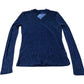 River Island Long Sleeve Sparkly Top Women's V Neck Blue Comfortable Style UK12