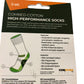 Trek Combed Cotton High Performance Socks UK3-6 Unisex Small Grey 70% Cotton
