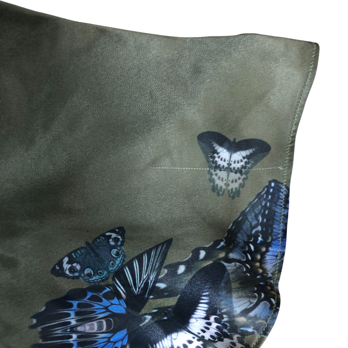 AllSaints Khaki Green Butterfly Dress UK11-12 Girls Floral Patterned