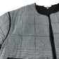 River Island Women's Navy Gingham Puffer Jacket Quilted Outerwear Medium