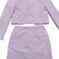 River Island Girls 9-10 Years Pink Scalloped Edge Blazer Skirt Suit Set