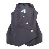 Fashion Brand Dark Brown Sleeveless Vest Top UK12 Women's Casual Smart Style