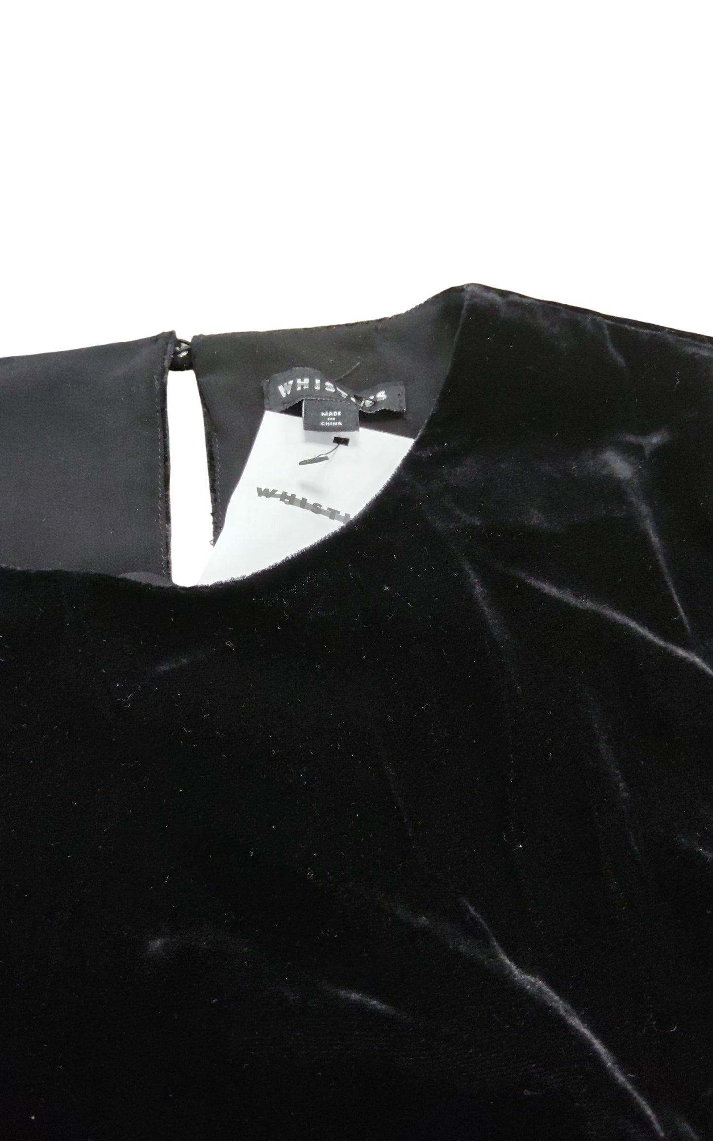 Long Sleeve Black Velvet Dress UK18 Women's Elegant Evening Wear