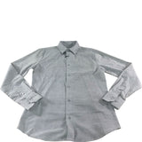 River Island Long Sleeve Formal Shirt Size S Men's Grey Textured Pattern