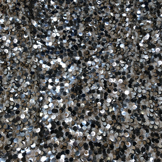 Sequin Dress UK18 Women's Sparkling Party Dress Silver Multi