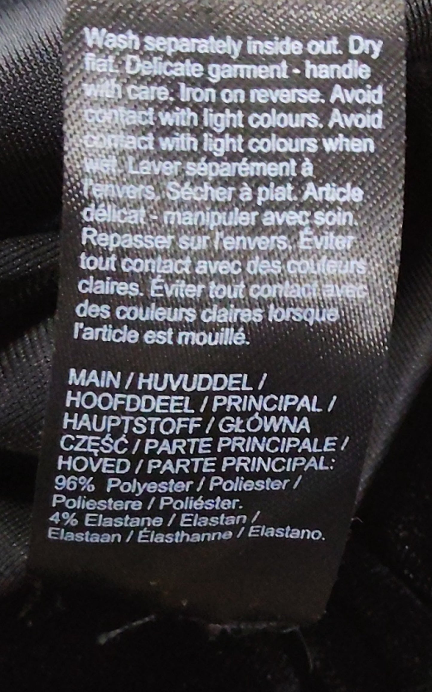 River Island Black Velvet Bodysuit UK12 Women's Puff Sleeve Sexy Top