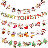 Christmas Flag Banner Decorations 5 Pieces