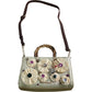 River Island Beige Raffia Gem Flower Tote Bag