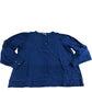 Honey Mix Media Top UK20 Women's Blue Cotton Long Sleeve