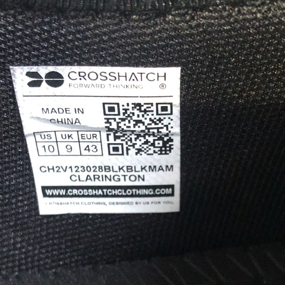 Crosshatch Clarington Men's Black Mono Athletic Shoes Size 9