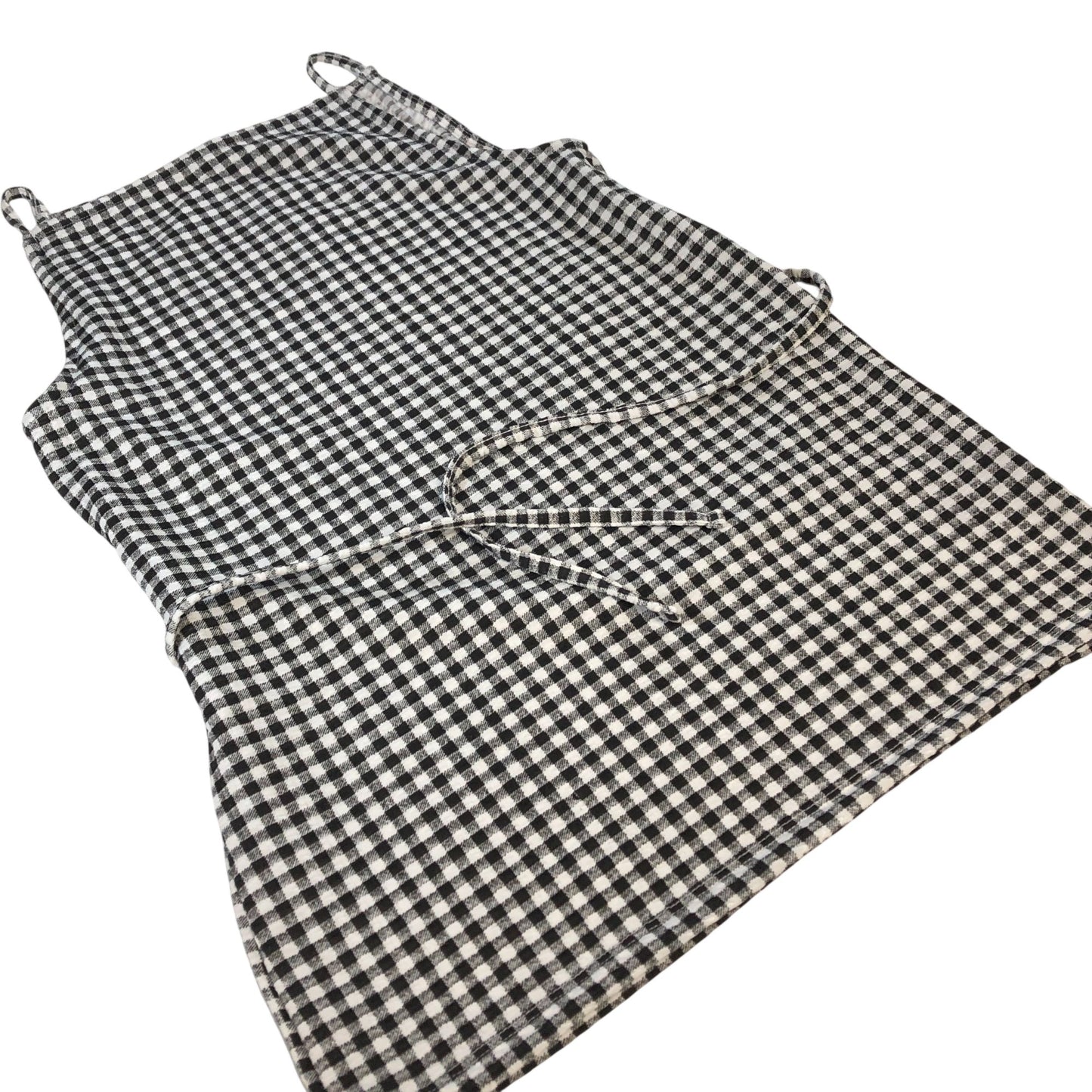 River Island Women's Black White Gingham Dress Size UK XS