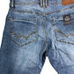 DUCK AND COVER ZEKI W34 Men's Denim Shorts Blue Classic Fit