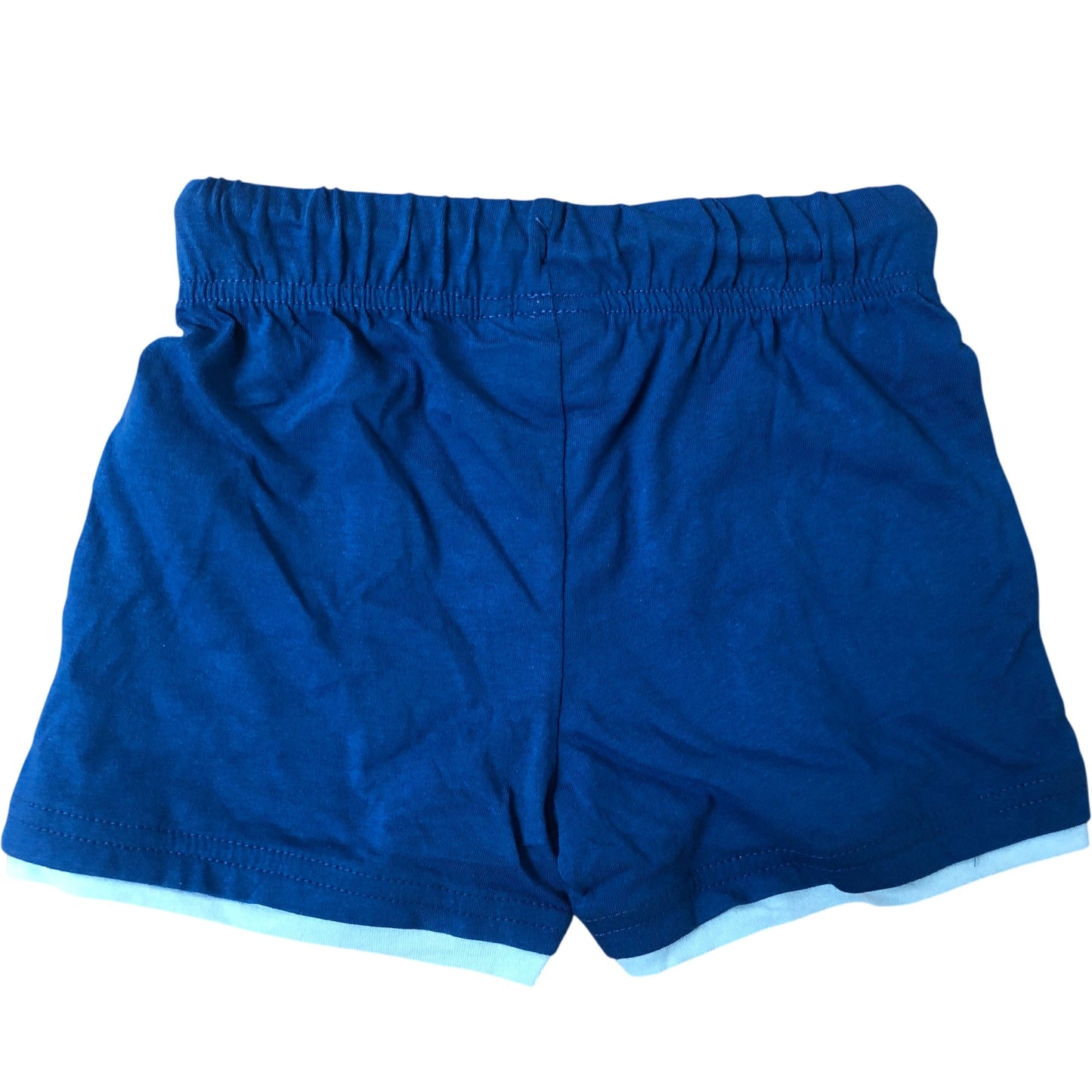 Sonic The Hedgehog Shorts 3 Years Kids Blue Graphic Elastic Waist 98CM