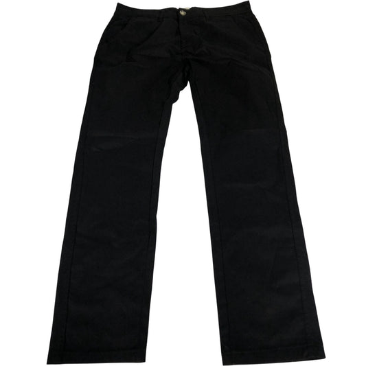 Onfire W32 L32 Trousers Men's Black Stretch Cotton Blend Smart Casual