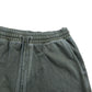 Olive Green Cotton Casual Elastic Waist Shorts Size M