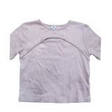River Island Girls Pink Shimmer Cut Out Short Sleeve Top Age 11-12