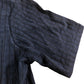 River Island Casual Shirt Men's Short Sleeve Navy Textured Cotton Blend Medium
