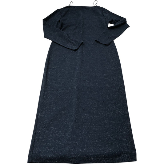 Long Sleeve Dress Size 14 Women's Black Sparkle Jersey Evening Party