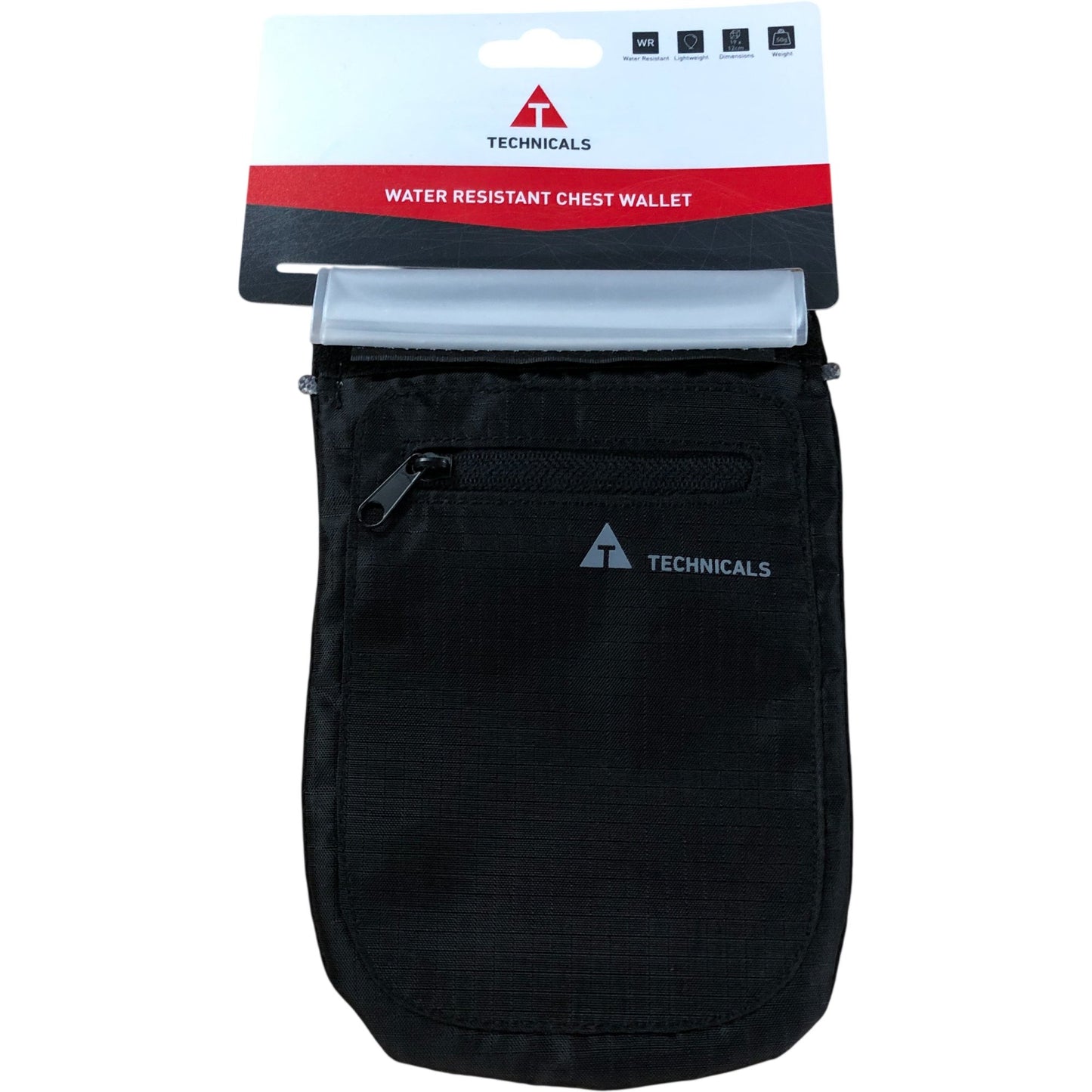 Technicals Water Resistant Chest Wallet Lightweight Black Accessory Outdoor