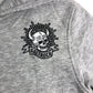 Saltrock Grey Zip Up Hoodie Size 13 Kids Skull Graphic Cotton Blend