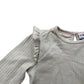 So Cute Organic Baby Top 18-24 Months Cream Long Sleeve Ruffle Detail