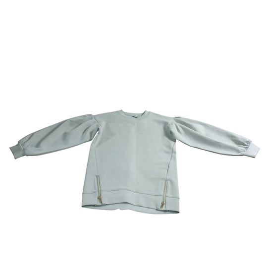 Ted Baker Sweatshirt 9 Years Girls Casual Style Puff Sleeve Zipper Detail