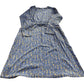 Blue Floral Print Long Sleeve Dress UK Size 8 Women's Casual Fashion