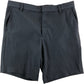 River Island Slim Fit Black Shorts UK32 Men's Smart Casual Ribbed Design