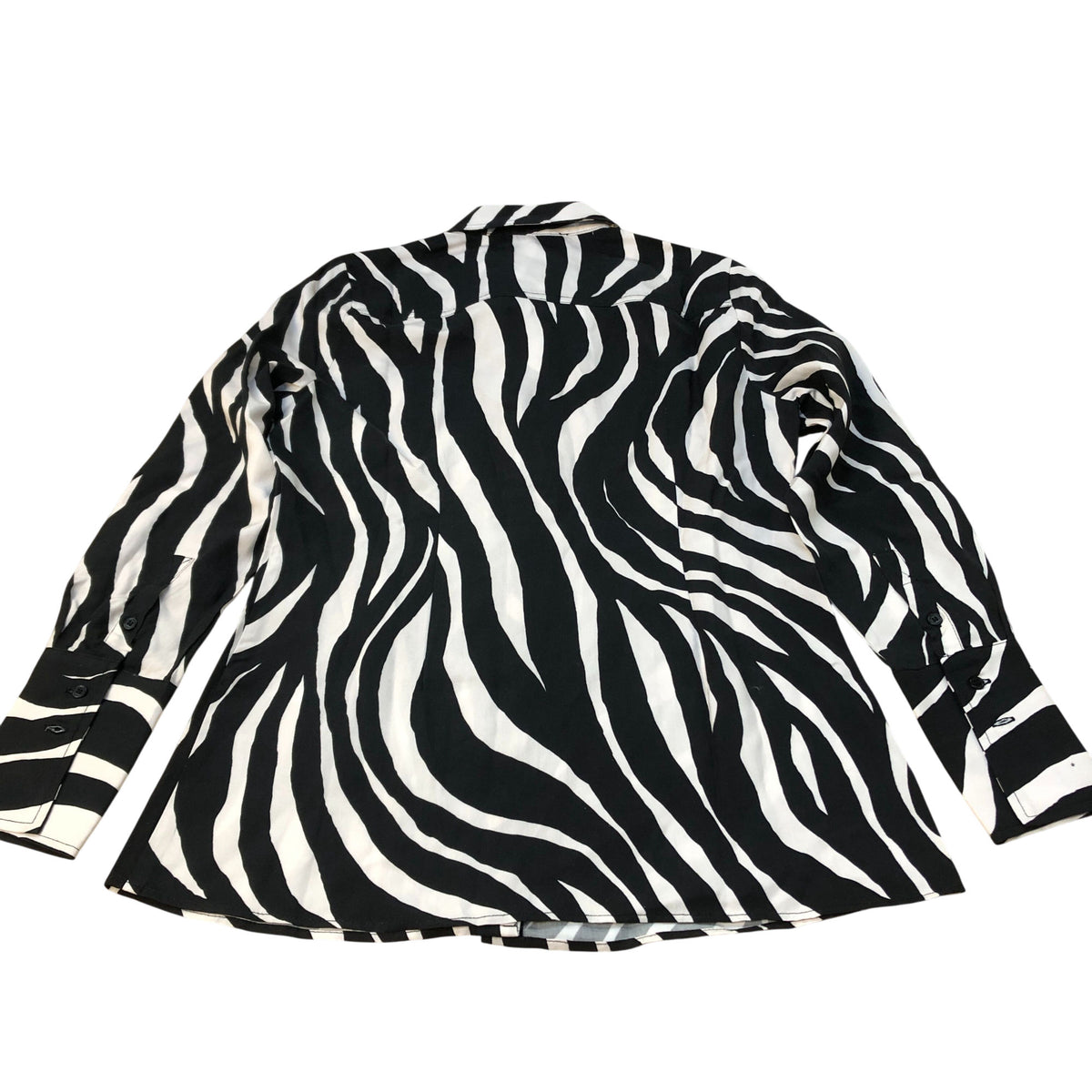 Baukjen Zebra Print Blouse UK10 Women's Long Sleeve Button Up Fashion Top