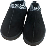 Miss E-Vie Girls Slippers UK13 Black Textile Upper Cozy Winter Footwear
