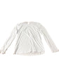 Boden Long Sleeve Top Women's White Ruffled Neck Cotton Modal Blend UK14