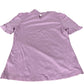 Boden Puff Sleeve T-Shirt Women's Ruffle Trim Lilac Cotton Blend UK10