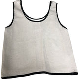 River Island  White Sequin Tank Top UK10 Women's Casual Sleeveless Fashion