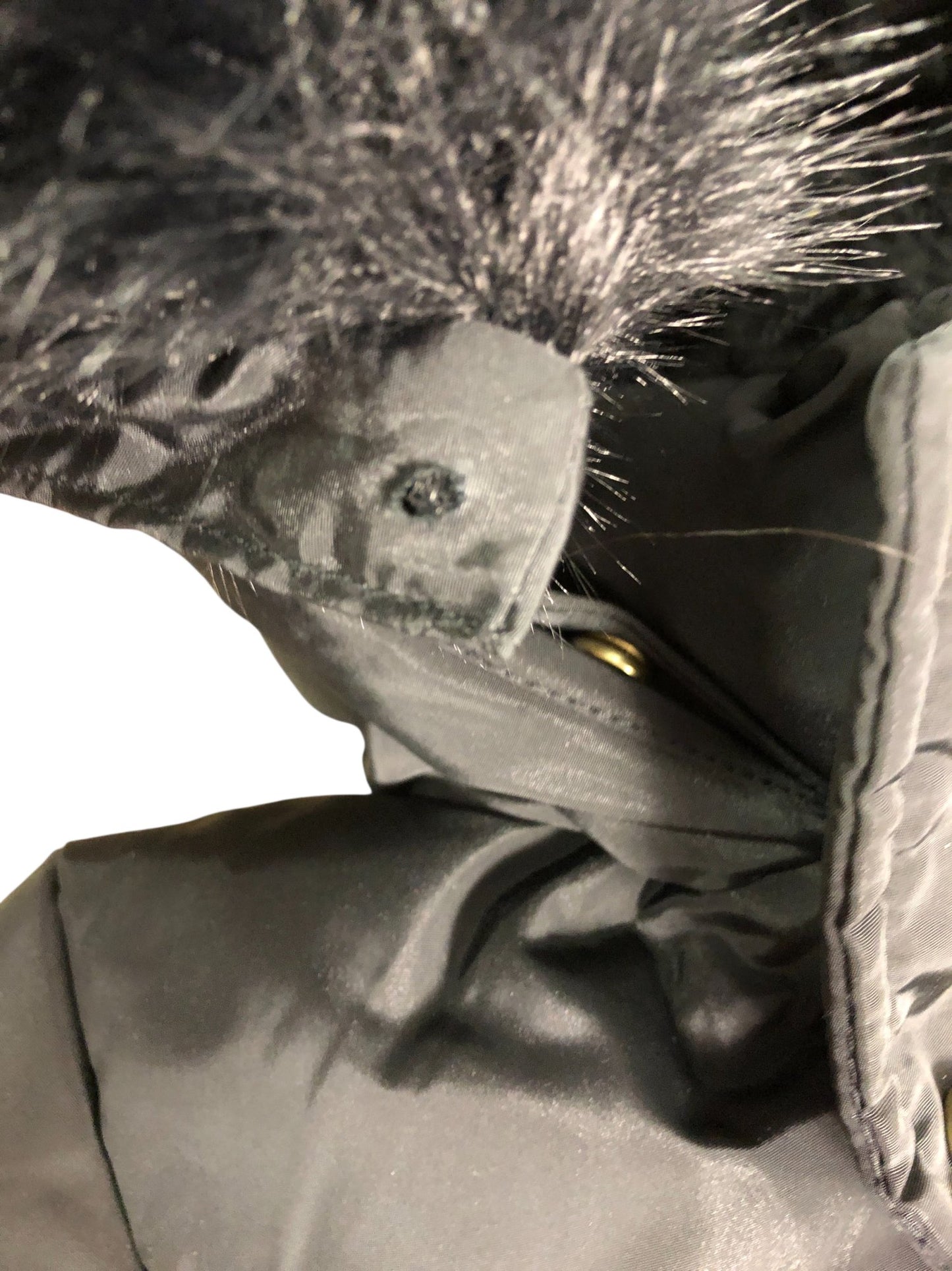 Baker By Ted Baker Puffer Jacket Age 7 Years Kids Black Faux Fur Hooded