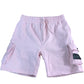 AVANT GARDE Cargo Shorts UK XL Men's Pink Elastic Waist Cotton Blend Casual