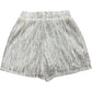 Sequin Shorts UK Size 8 Women's White Tassel Detail Party Wear