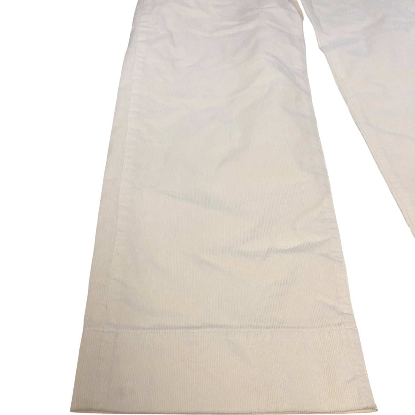 Branded Cream Wide Leg Trousers Women's Cotton Elastane Casual Style UK14 Long